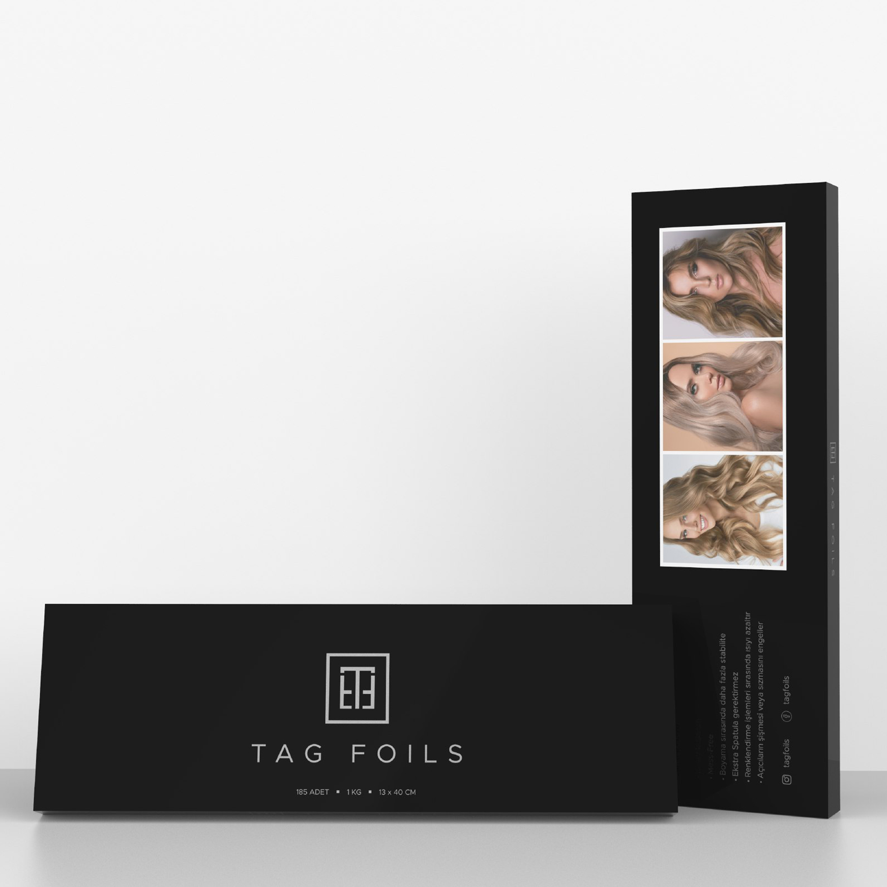 Tag Foils Profesyonel Saç Folyosu - 13x40 cm - 185 Adet